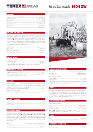 Kolová rypadla Atlas 1404 ZW