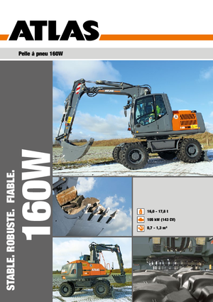 Kolová rypadla Atlas 160 W