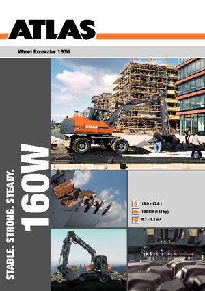 Kolová rypadla Atlas 160 W