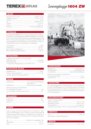 Kolová rypadla Atlas 1604 ZW