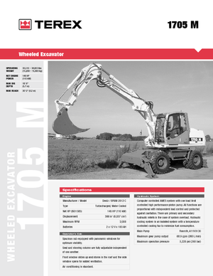 Kolová rypadla Atlas 1705 M