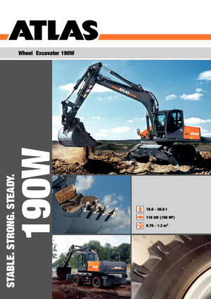Kolová rypadla Atlas 190 W