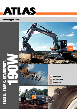 Kolová rypadla Atlas 190 W