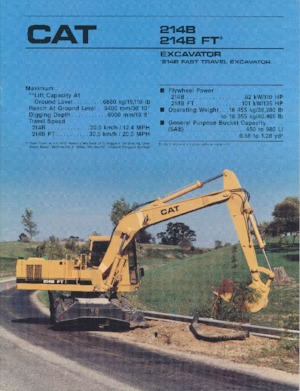 Kolová rypadla Caterpillar 214B
