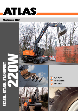 Kolová rypadla Atlas 220 W