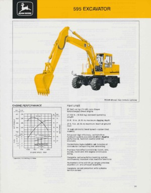 Kolová rypadla John Deere Construction 595