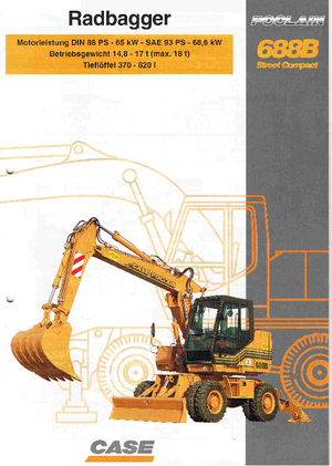 Kolová rypadla Case Poclain 688 B P2AL