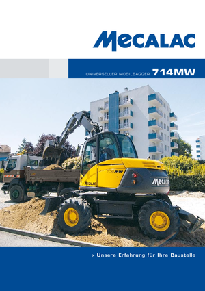 Kolová rypadla Mecalac 714 MW e