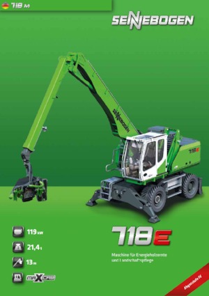 Manipulátory s materiálem Sennebogen 718M E