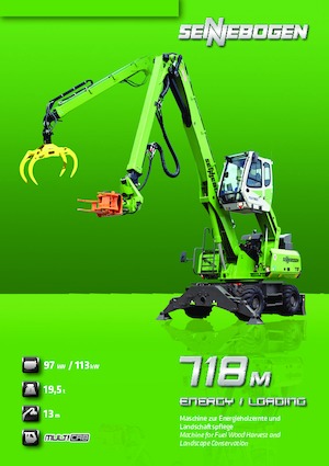 Manipulátory s materiálem Sennebogen 718M E