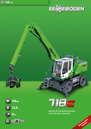 Manipulátory s materiálem Sennebogen 718M E