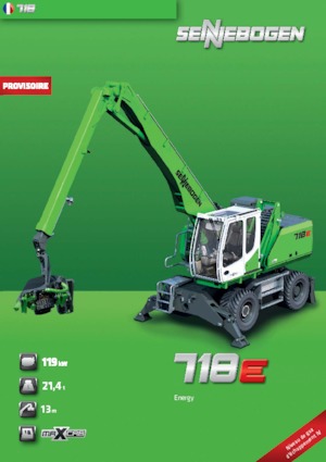 Manipulátory s materiálem Sennebogen 718M E