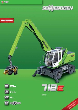 Manipulátory s materiálem Sennebogen 718M E