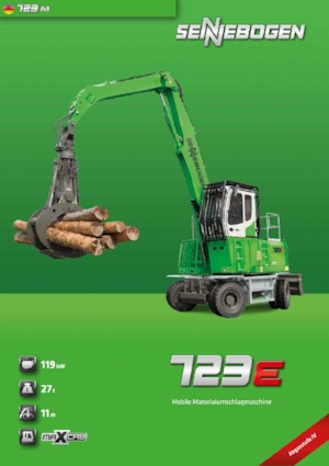 Manipulátory s materiálem Sennebogen 723M E