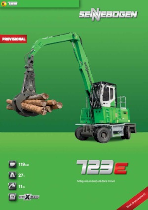 Manipulátory s materiálem Sennebogen 723M E