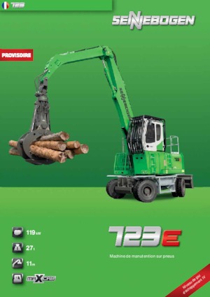 Manipulátory s materiálem Sennebogen 723M E