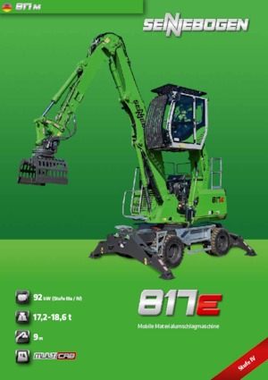 Manipulátory s materiálem Sennebogen 817M E