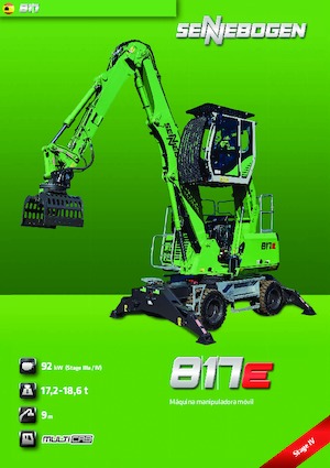 Manipulátory s materiálem Sennebogen 817M E