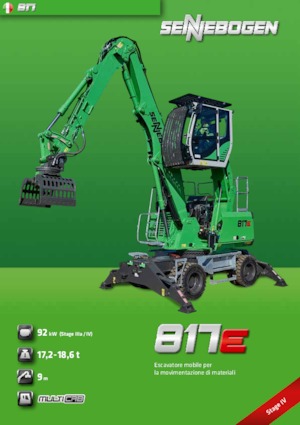 Manipulátory s materiálem Sennebogen 817M E