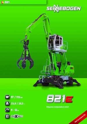 Manipulátory s materiálem Sennebogen 821M E