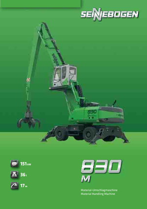 Kolová rypadla Sennebogen 830 M