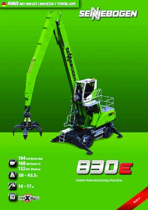 Manipulátory s materiálem Sennebogen 830M E 