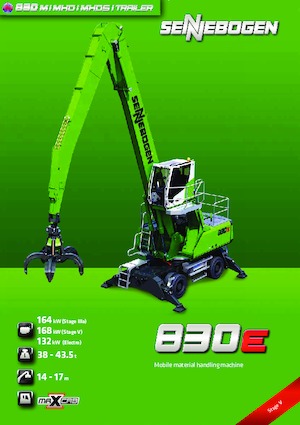 Manipulátory s materiálem Sennebogen 830M E 
