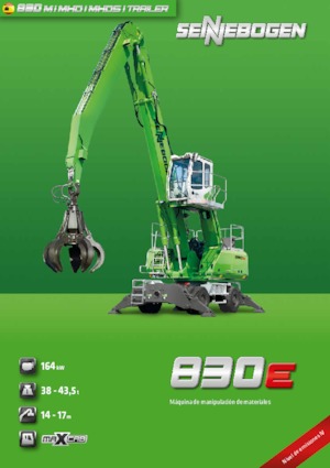 Manipulátory s materiálem Sennebogen 830M E 
