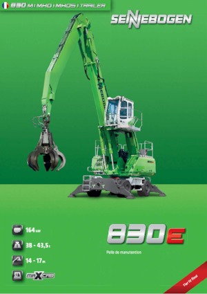 Manipulátory s materiálem Sennebogen 830M E 