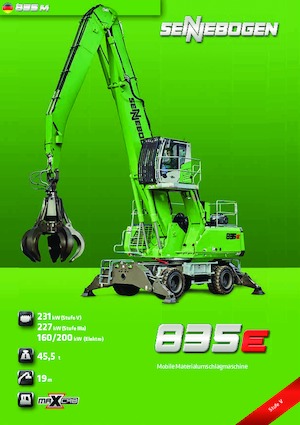 Manipulátory s materiálem Sennebogen 835M E