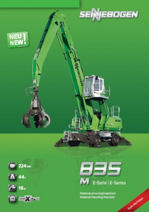 Manipulátory s materiálem Sennebogen 835M E