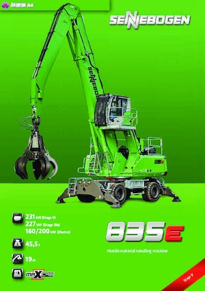 Manipulátory s materiálem Sennebogen 835M E