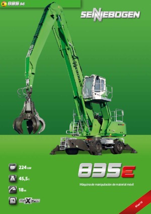 Manipulátory s materiálem Sennebogen 835M E