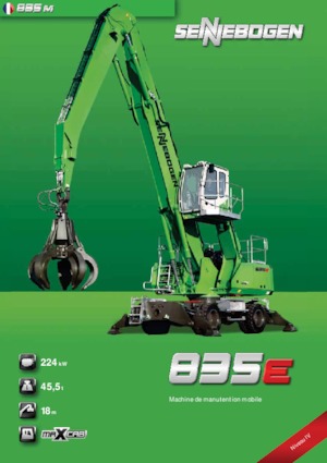 Manipulátory s materiálem Sennebogen 835M E