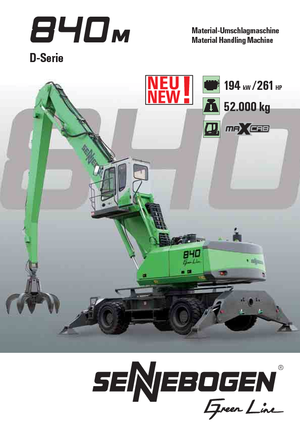 Kolová rypadla Sennebogen 840 M