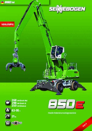 Manipulátory s materiálem Sennebogen 850M E 