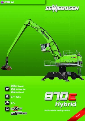 Manipulátory s materiálem Sennebogen 870M E Hybrid 