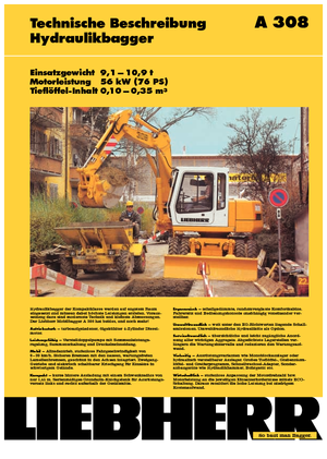Kolová rypadla Liebherr A 308