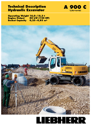 Kolová rypadla Liebherr A 900 C Litronic