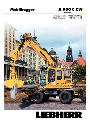 Kolová rypadla Liebherr A 900 C ZW Litronic