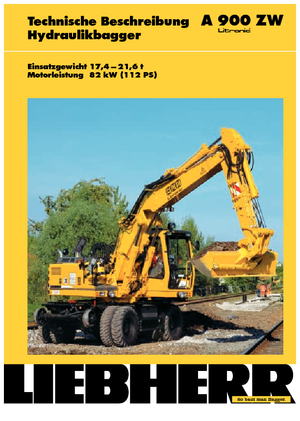 Kolová rypadla Liebherr A 900 ZW Litronic