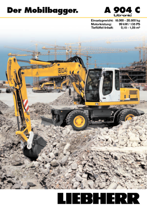 Kolová rypadla Liebherr A 904 C Litronic