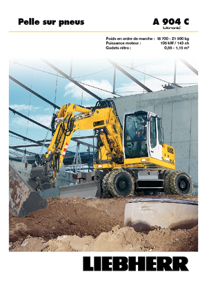 Kolová rypadla Liebherr A 904 C Litronic