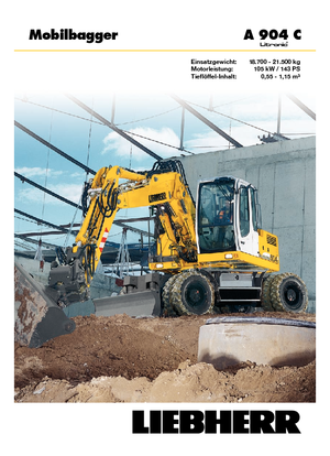 Kolová rypadla Liebherr A 904 C Litronic