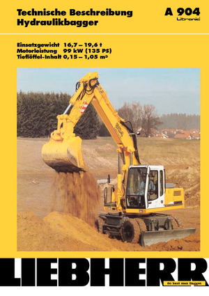 Kolová rypadla Liebherr A 904 Litronic
