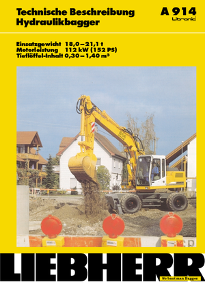 Kolová rypadla Liebherr A 914 Litronic