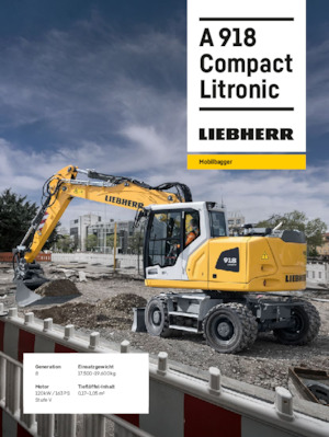 Kolová rypadla Liebherr A 918 Compact Litronic 