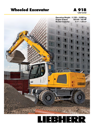 Kolová rypadla Liebherr A 918 Litronic