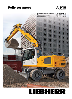 Kolová rypadla Liebherr A 918 Litronic