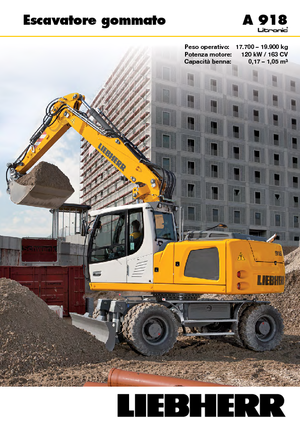 Kolová rypadla Liebherr A 918 Litronic